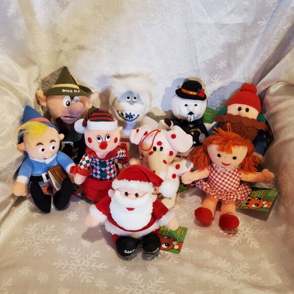 Stuffins Other - Stuffins Rudolph Island of Misfit Toys 2000 CVS Plush Set of 9 Vtg Ornaments